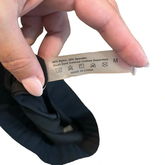 🩶Solid black, high waisted bikini bottom - Picture 3 of 3